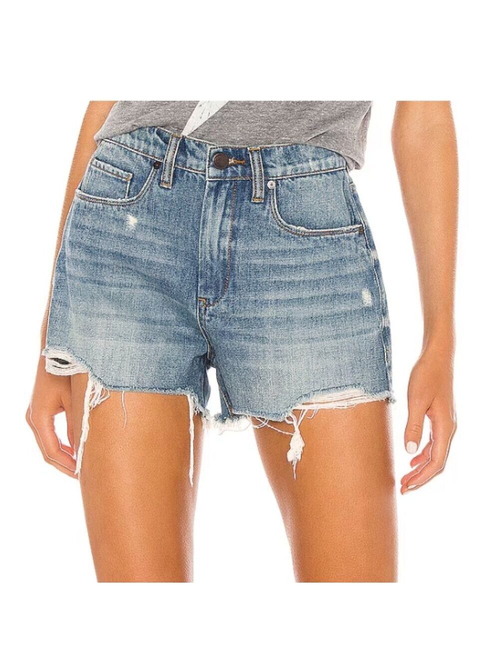 Blank NYC Barrow High-Rise Vintage Denim Shorts